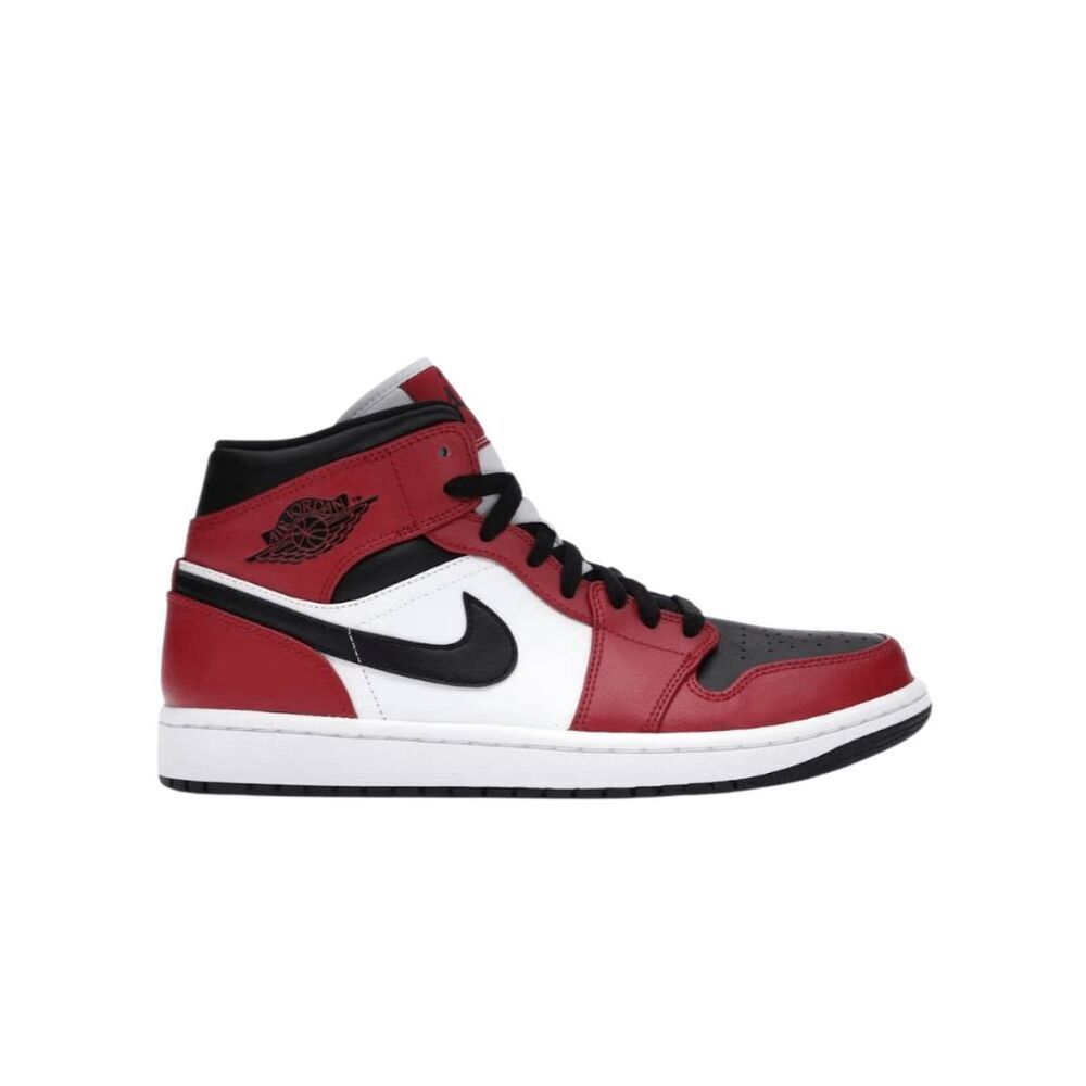 NIKE Air Jordan 1 Mid 'Chicago Toe' Sneakers Size 8.5